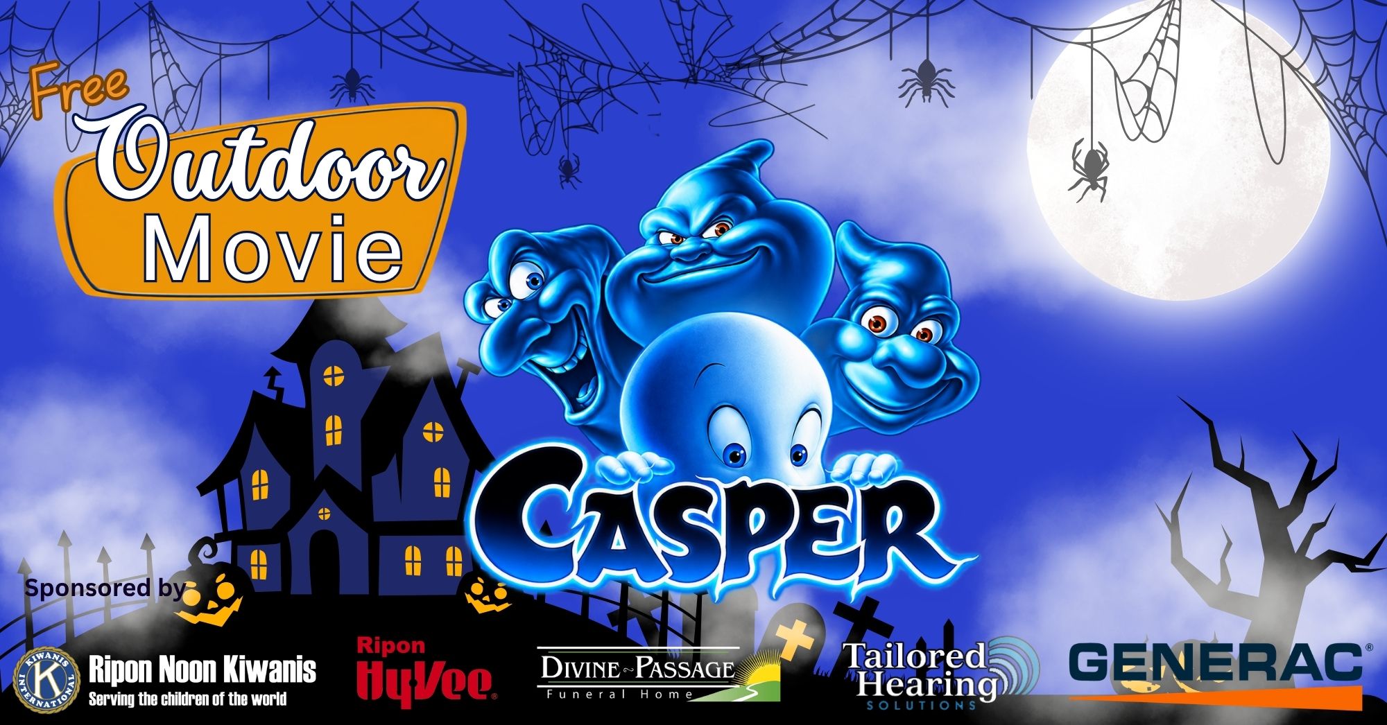 Casper Outdoor Movie Banner Small